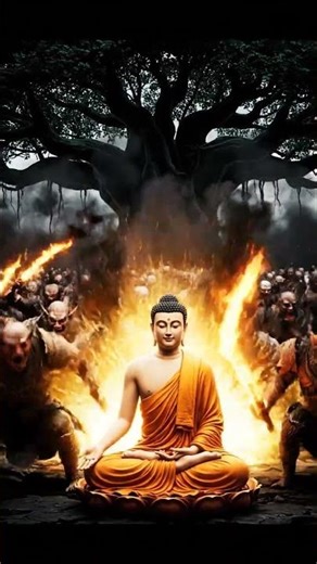 Buddha's Victory Triumph Over Darkness Mindful Meditation & Enlightenment