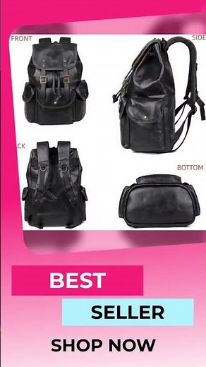Leather Laptop Backpack – 15.6″ Eco-Friendly Professional Pack