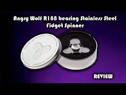 Angry Wolf Stainless Steel Fidget Spinner • Long Spin Time • Review