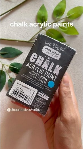 🫟Unboxing CHALK ACRYLIC PAINT | How to Use Chalk Acrylic Paints #thecreativeworks #review