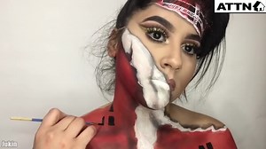 3.8M views · 75K reactions | Look at how talented she is at makeup art  | Faux Real Media | Facebook