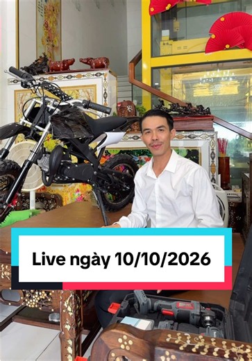 Live 10/10 Quốc Dũng: Trúng Xe Máy, Điện Thoại & Combo Máy Khoan Miễn Phí