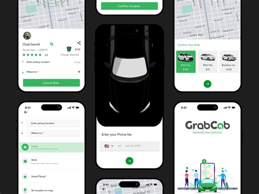 🚕 Grab Cab – Smart Ride-Hailing App