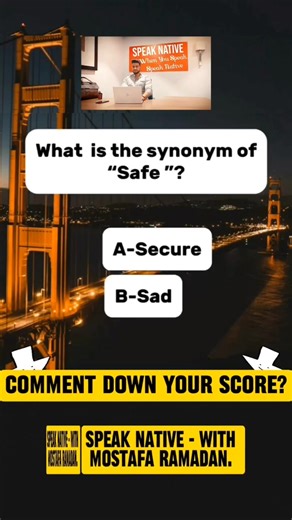 324K views · 10K reactions | Synonyms quiz part 49-3 | Speak Native - With Mostafa Ramadan | Facebook