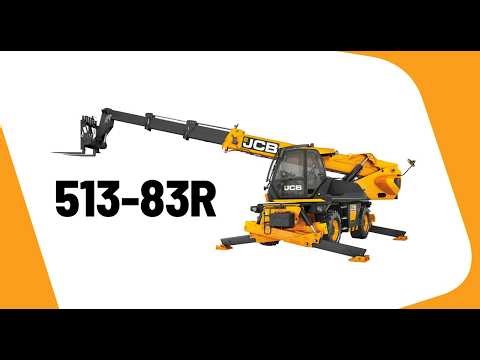 Mobility. Muscle. Rotation. The JCB 513-83R Rotating Telehandler