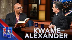Emmy Award-winner and bestselling author Kwame Alexander tells Stephen how he first got interested in poetry as a young man, and he reads a poem that appears in his latest book, “This Is the Honey: An Anthology Of Contemporary Black Poets.” | The Late Show with Stephen Colbert