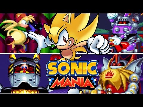 SONIC MANIA - All Bosses (As Super Flying Sonic)