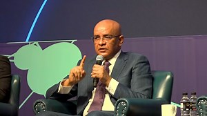 8.5K views · 152 reactions | WATCH || Vice President, Hon. Dr. Bharrat Jagdeo, delivered the keynote address at the Youth Forum hosted by the Guyana Energy Conference and Supply Chain Expo 2025. He also fielded questions from students on various topics, including education plans, the government’s environmental focus, and housing initiatives, during a lengthy interactive session. | Vice President Bharrat Jagdeo | Facebook