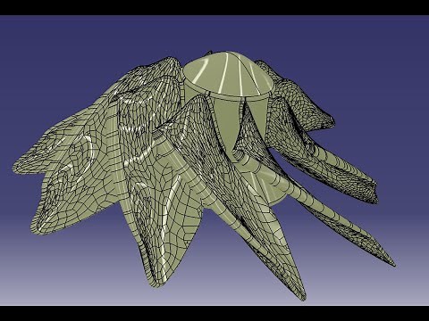Surface Creation from Point Cloud and Flood Command (Catia V5)