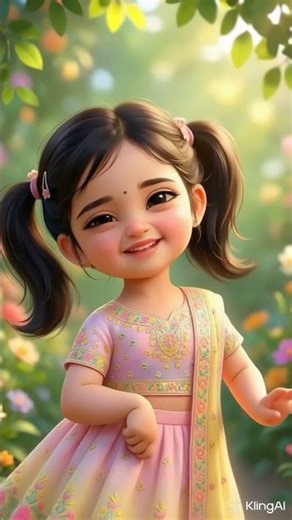 Cute Cartoon Baby Girl Dance 💃 #trending #babygirldance