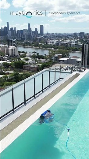Maytronics Dolphin robotic pool cleaner, waterline saver!