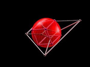 a stereographic projection of 3D cube in Matlab
