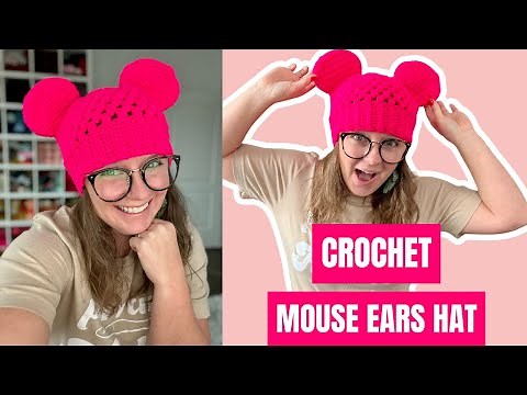 How to Make an Adorable Crochet Mouse Ears Beanie 🐭 Free Crochet Pattern