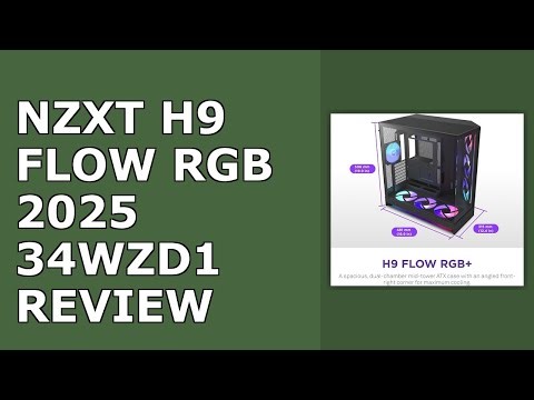 NZXT H9 Flow RGB+ (2025) – Large Dual-Chamber ATX Mid-Tower Airflow PC Case – Includes 7 RGB Fans...