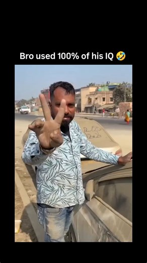 Lucky Clips on Instagram: "#The video depicts a man creatively forming "2026" on a dusty car window by positioning his fingers with the wiper blades to shape the digits, showcasing simple ingenuity timed for the new year. on January 14, 2026, the clip's caption "Bro used 100% of his IQ " captures viral humor, amassing 46,974 likes and 3.95 million views in hours through relatable cleverness. Thread replies praise the unexpected reveal and smooth execution, reflecting X users' affinity for low-te
