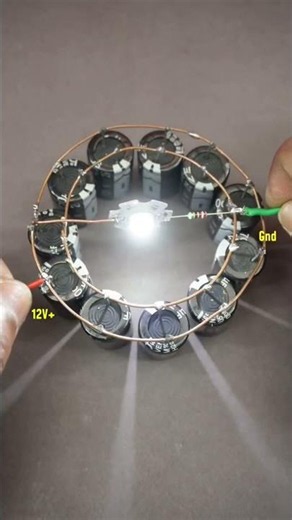 4700µF × 11 Capacitors = Insane LED Brightness! 💥