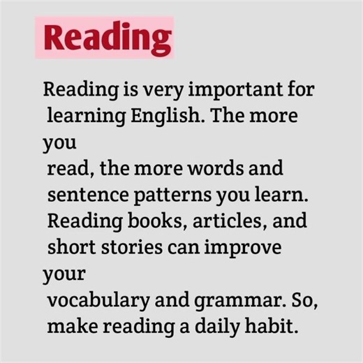 Read More, Speak Better English | English Learning Tips,Reading Can Change Your English