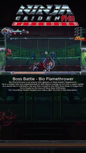 Ninja Gaiden Ragebound - Bio Flamethrower