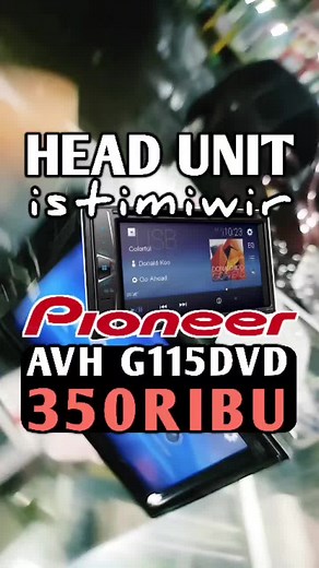 PIONEER AVH G115DVD Double Din DVD Merek Pioner - Kondisi Sehat & Full Fitur