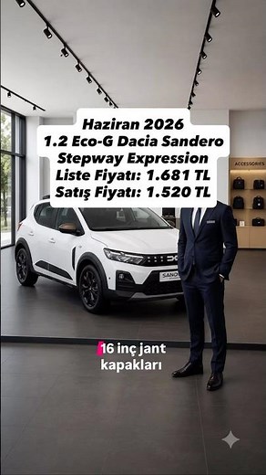 1.2 EcoG Dacia Sandero Stepway Expression June 2026 Price #dacia #sanderostepway #expression