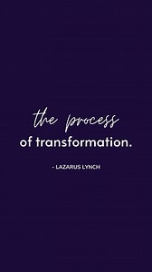 1.2K views · 57 reactions | Transformation is the process of undoing the webs of old pathways and intentionally creating new ones. The process is uncomfortable. How do we lean in, listen, and grow while being uncomfortable? #transformation | Lazarus Lynch - Son of a Southern Chef | Facebook