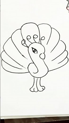Easy and Cute Peacock Drawing for Beginners – Step by Step