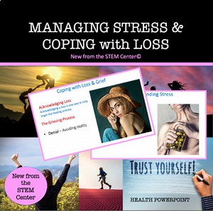 Managing Stress & Coping with Loss PowerPoint Presentation Bundle
