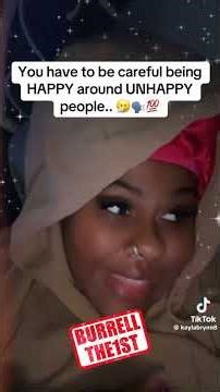 Can’t be happy around Unhappy people