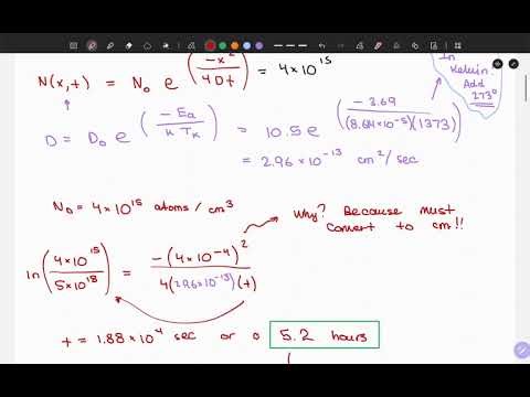 Diffusion - Introduction to Microelectronics, Problem 4.3