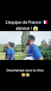 France 🇫🇷 eliminated! Deschamps in shock 🫪 #parody #humor #soccer #mbappe #worldcup