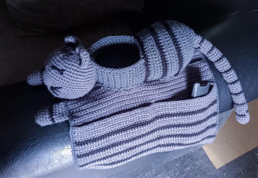 Crochet Cat Couch Caddy Pattern: Amigurumi Sofa Organizer (PDF Download) - Etsy