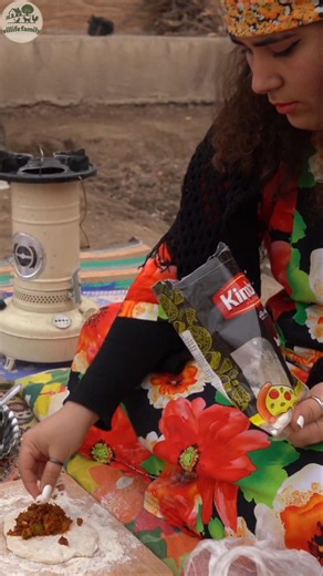 Traditional Iranian Meat Bread on Wood Fire 🔥 | Village Cooking