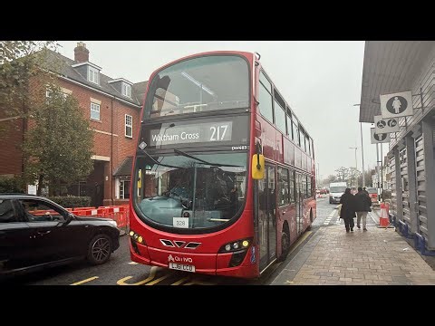 FRV: London Bus Route 217: Turnpike Lane Station - Waltham Cross DW483 (LJ61 CCO) Wright Gemini 2