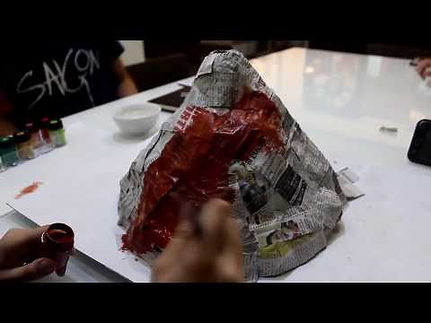 How to Make Miniature Volcano Model