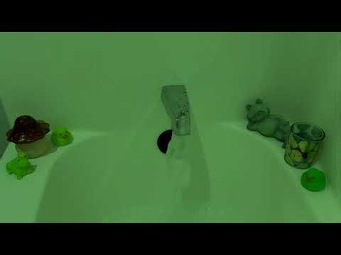 bathtub filling asmr | lucky green bath 🍀 soothing water sounds for sleep
