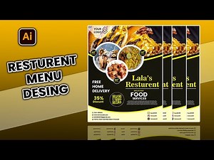 How to Design a Food Menu in Adobe Illustrator | Step-by-Step Tutorial"