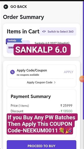 Sankalp 6.0 Batch @PW-NEETWallah @PhysicsWallah