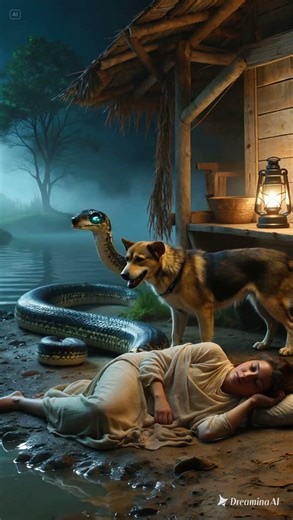 Python Attack on Sleeping Girl #animals #shorts #python