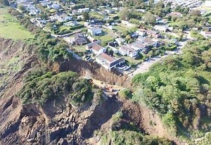 House hanging off cliff edge as erosion worsens