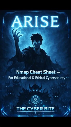 𝐌𝐚𝐬𝐭𝐞𝐫 𝐍𝐦𝐚𝐩 𝐟𝐫𝐨𝐦 𝐳𝐞𝐫𝐨 𝐭𝐨 𝐚𝐝𝐯𝐚𝐧𝐜𝐞𝐝⁣ This complete guide covers 𝐞𝐯𝐞𝐫𝐲 𝐞𝐬𝐬𝐞𝐧𝐭𝐢𝐚𝐥 𝐍𝐦𝐚𝐩 𝐜𝐨𝐦𝐦𝐚𝐧𝐝, real-world scanning techniques, and best practices for 𝐞𝐭𝐡𝐢𝐜𝐚𝐥 & 𝐚𝐮𝐭𝐡𝐨𝐫𝐢𝐳𝐞𝐝 𝐜𝐲𝐛𝐞𝐫𝐬𝐞𝐜𝐮𝐫𝐢𝐭𝐲 𝐭𝐞𝐬𝐭𝐢𝐧𝐠.⁣ Perfect for 𝐛𝐞𝐠𝐢𝐧𝐧𝐞𝐫𝐬, 𝐩𝐞𝐧𝐭𝐞𝐬𝐭𝐞𝐫𝐬, 𝐒𝐎𝐂 𝐚𝐧𝐚𝐥𝐲𝐬𝐭𝐬, 𝐚𝐧𝐝 𝐬𝐞𝐜𝐮𝐫𝐢𝐭𝐲 𝐫𝐞𝐬𝐞𝐚𝐫𝐜𝐡𝐞𝐫𝐬.⁣ ⁣ 📘 Full guide inside⁣ 📘 Pdf Link(Use Vpn): https://t.me/the_cyber_bite/1265⁣ ⚠️ For lea
