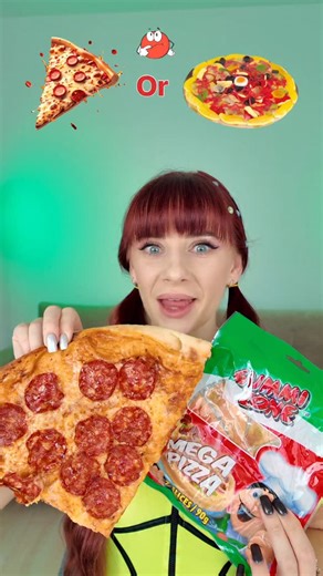 ASMR Lilibu on Instagram: "Real Pizza or Gummy Pizza Eating Challenge #funny #viral"
