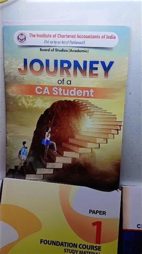 Ca foundation icai study material unboxing #ca #icai #india #shorts #shortsfeed