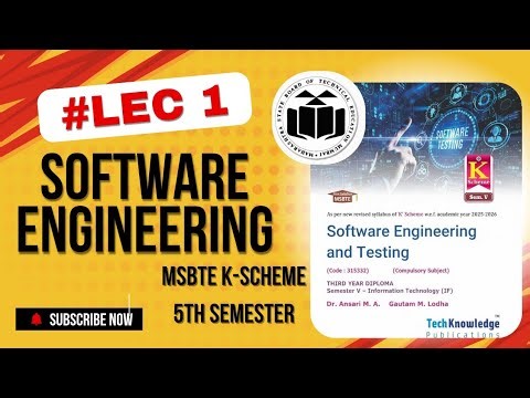 LEC 1 | Software Engineering Unit 1 MSBTE | K-Scheme |Diploma |CO-IT, AI-ML|