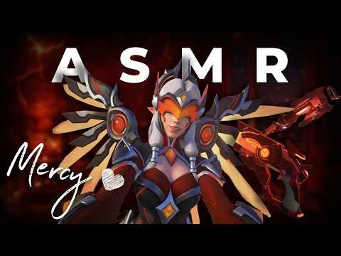 ♡︎ Overwatch ASMR ♡ Mercy ♡︎ NEW Gun Skin ♡︎ "Play till i Win" - QP ♡︎ (Whispering, Keyboard, Mouse)