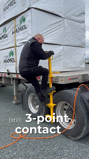 RigCraftor on Instagram: "“I’ve always used an old ladder or some step rigged with tape…” Cool. But how many times did it slip on gravel, ice, or mud? The Trucker’s Step doesn’t care what’s under it. Your trailer holds it — not the ground. 🛠️ 3 solid steps 💪 No awkward jumps ❄️ Stable in snow, mud, uneven ground 🧲 Quick to install. Quick to store. Less pain. More years in the game. 📦 Order now 👉 (link in bio)"