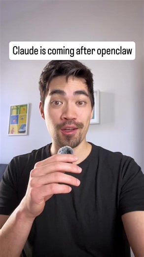 claude just released three features that look exactly like what openclaw does. remote control from your phone, scheduled tasks on a cron-like schedule, and auto memory that saves and recalls context without you doing anything. if you use openclaw, you'll recognise all of these instantly. it's pretty obvious what they're building toward. they want you to be able to do everything openclaw does, but inside their own ecosystem. probably more secure, probably more integrated with their tools. i'm kee