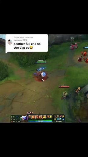 Trả lời @vuonganh1012 Pantheon 100% Crit #liênminhhuyềnthoại #pantheon #lol