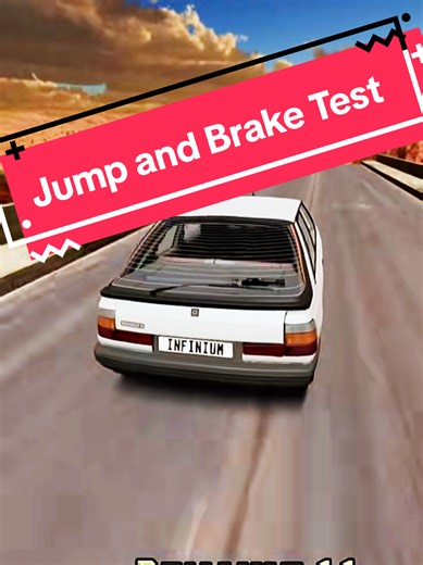 Jump and Brake Test in BeamNG: A Gaming Experience