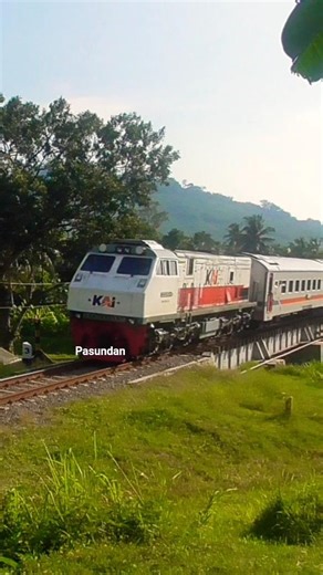 Kereta Api Pasundan Menuju Stasiun Surabaya Gubeng