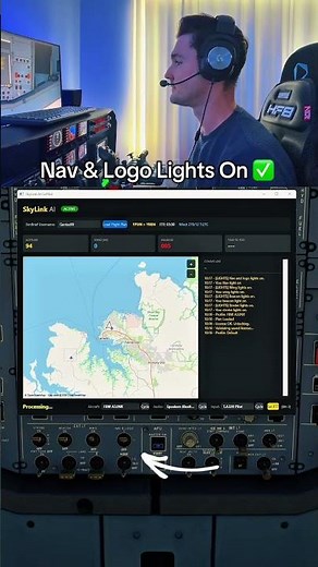 Controlling the FlyByWire A320 with my voice using Skylink Copilot for Microsoft Flight Simulator